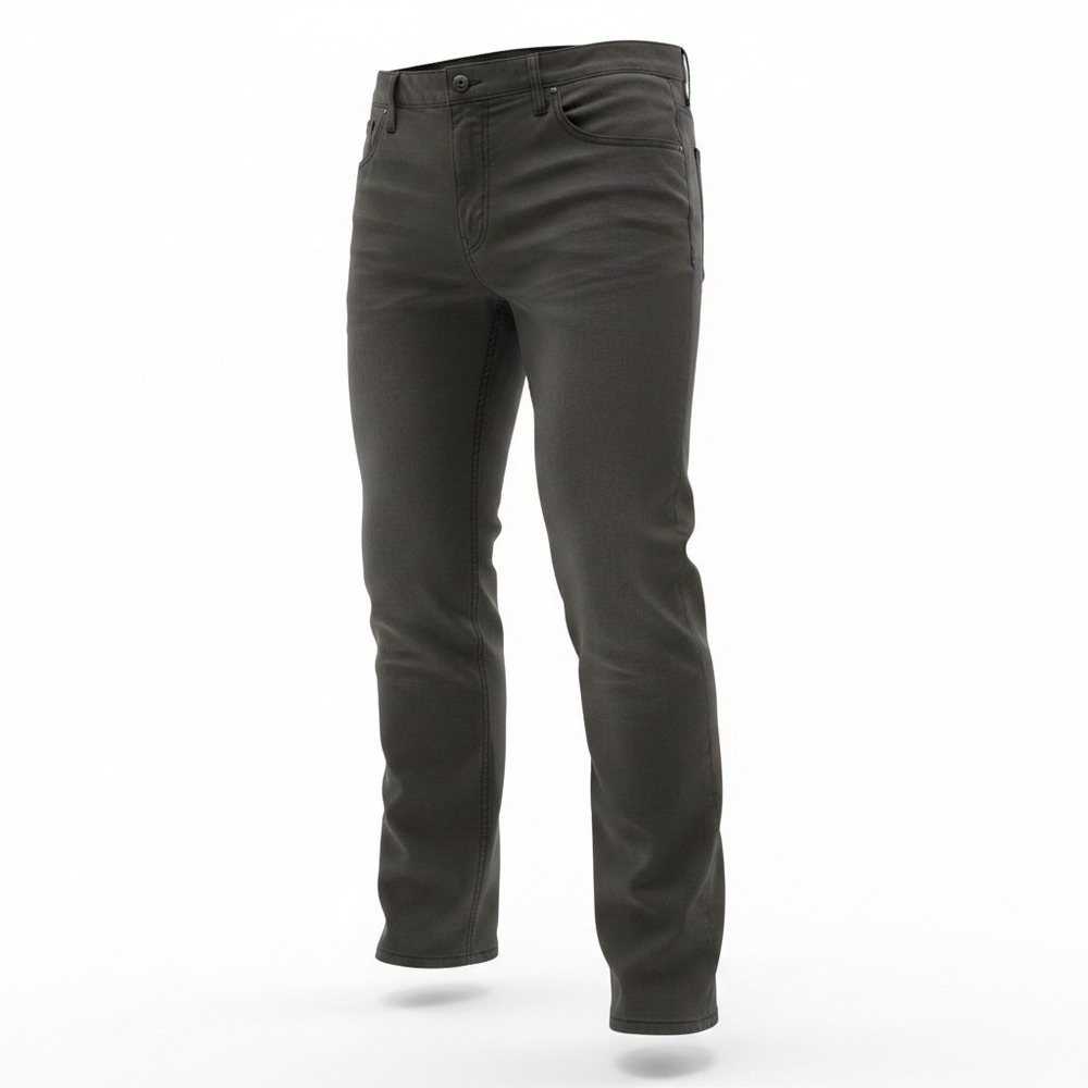 Alberto Jeans T400 Men 38x28 Charcoal Grey Modern Fit Denim Luxury Stretch